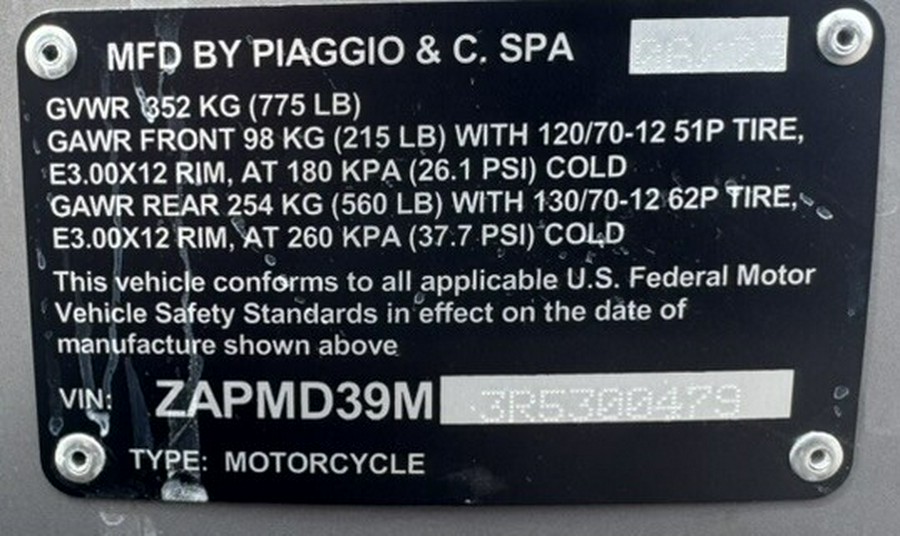 2024 Vespa GTS Super 300 Tech