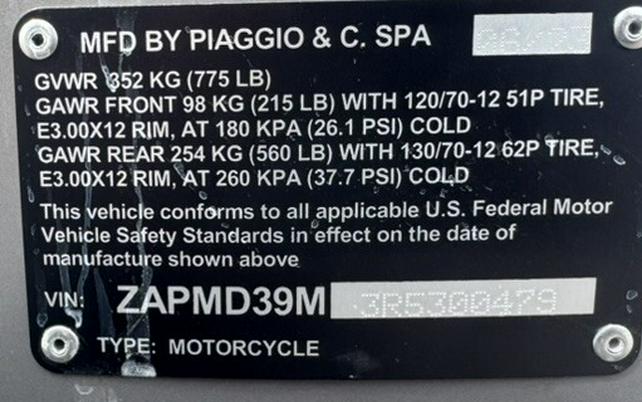 2024 Vespa GTS Super 300 Tech