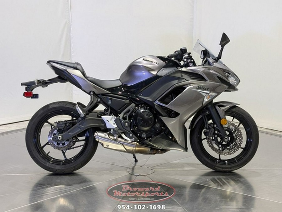 2021 Kawasaki Ninja 650 Metallic Graphite GrayMetallic Spark B