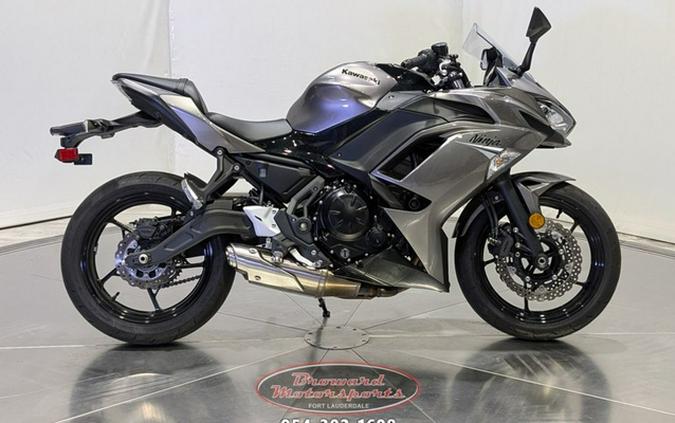 2021 Kawasaki Ninja 650 Metallic Graphite GrayMetallic Spark B