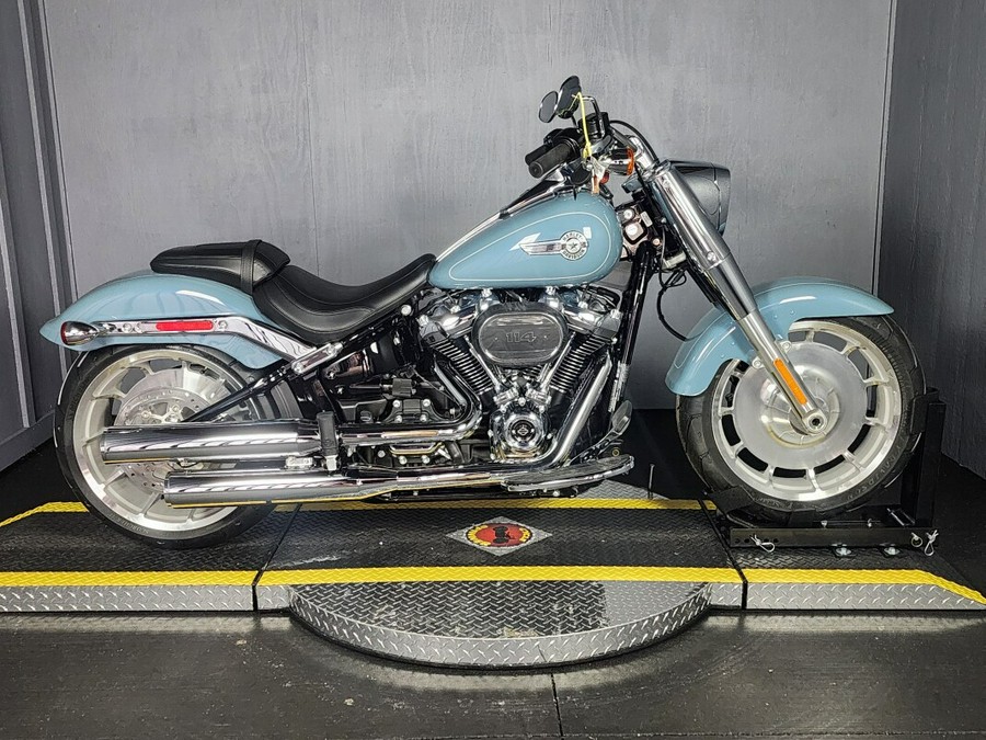 2024 Harley-Davidson Fat Boy 114 FLFBS SHARKSKIN W/ PINSTRIPE