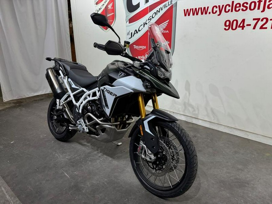 2024 Triumph Tiger 900 Rally Pro Matt Khaki Green / Matt Phantom Black