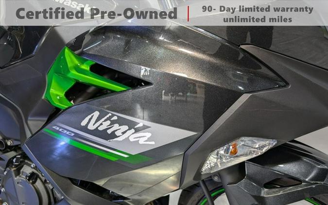 2023 Kawasaki Ninja 400 Metallic Magnetic Dark Gray/Twilight Bl KRT Edition