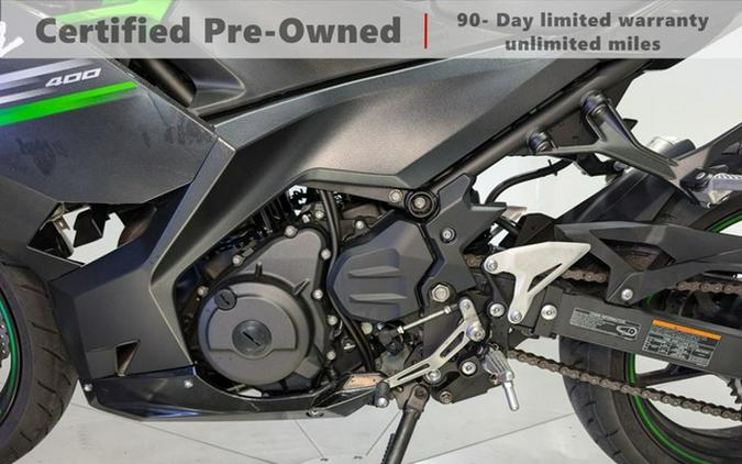 2023 Kawasaki Ninja 400 Metallic Magnetic Dark Gray/Twilight Bl KRT Edition