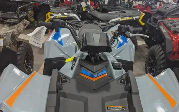 New 2024 POLARIS SCRAMBLER 850 STORM GRAY AND RADAR BLUE