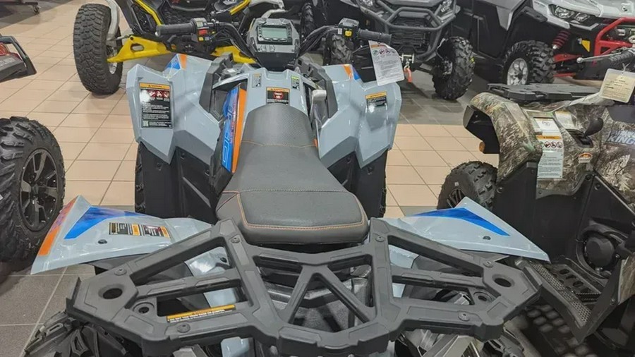 New 2024 POLARIS SCRAMBLER 850 STORM GRAY AND RADAR BLUE