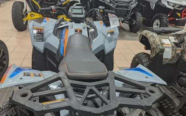 New 2024 POLARIS SCRAMBLER 850 STORM GRAY AND RADAR BLUE