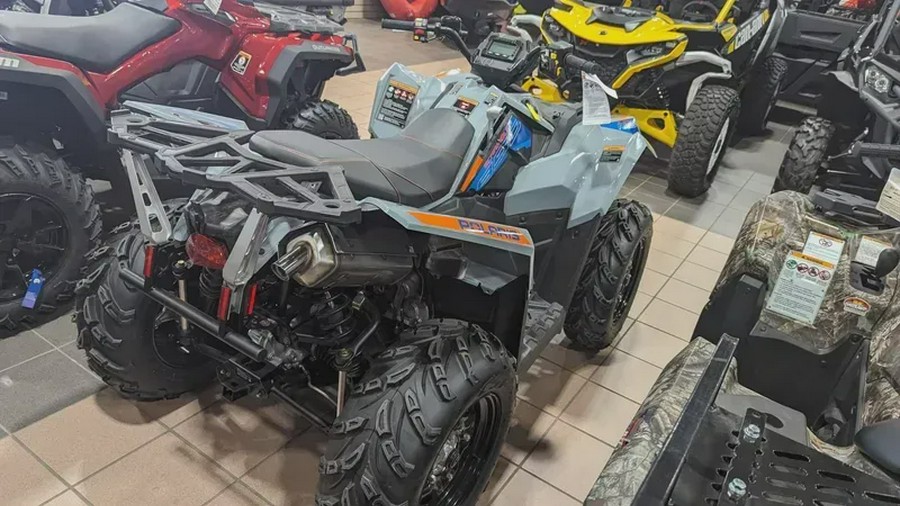 New 2024 POLARIS SCRAMBLER 850 STORM GRAY AND RADAR BLUE