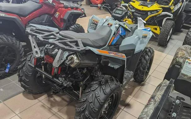 New 2024 POLARIS SCRAMBLER 850 STORM GRAY AND RADAR BLUE