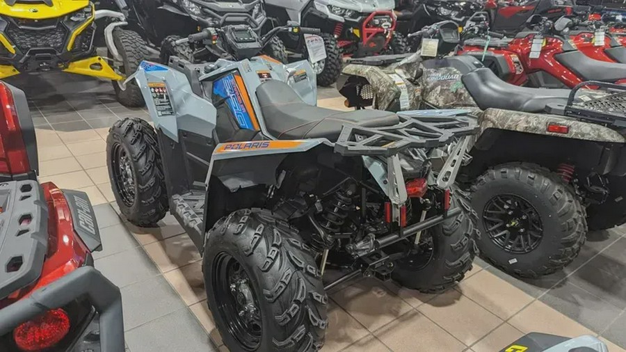 New 2024 POLARIS SCRAMBLER 850 STORM GRAY AND RADAR BLUE