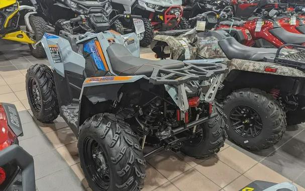 New 2024 POLARIS SCRAMBLER 850 STORM GRAY AND RADAR BLUE