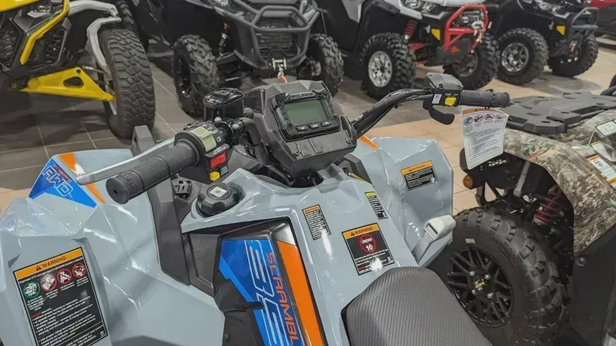 New 2024 POLARIS SCRAMBLER 850 STORM GRAY AND RADAR BLUE