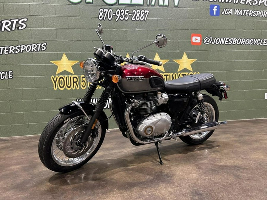 2023 Triumph Bonneville T120 Cordovan Red Silver Ice