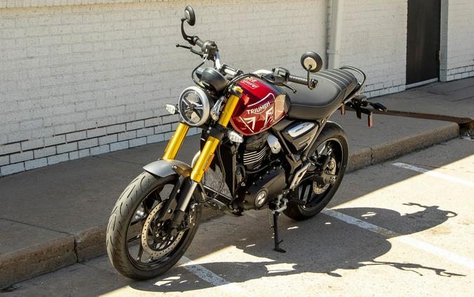 2024 Triumph Scrambler 400 X Carnival Red / Phantom Black