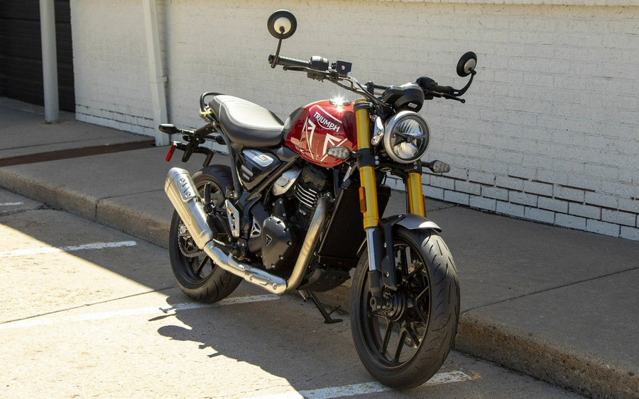 2024 Triumph Scrambler 400 X Carnival Red / Phantom Black