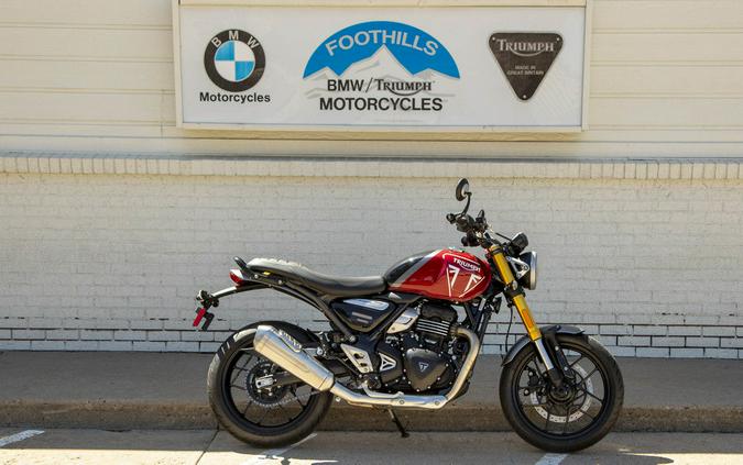 2024 Triumph Scrambler 400 X Carnival Red / Phantom Black