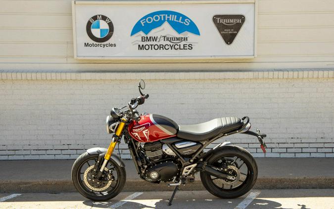 2024 Triumph Scrambler 400 X Carnival Red / Phantom Black