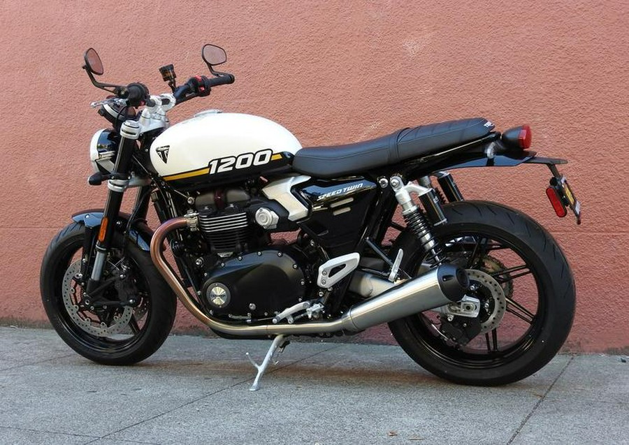 2025 Triumph Speed Twin 1200 Crystal White/Sapphire Black