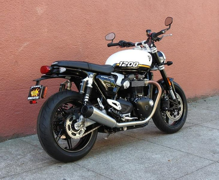 2025 Triumph Speed Twin 1200 Crystal White/Sapphire Black