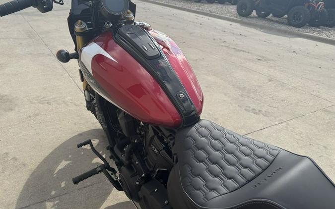 2025 Indian Motorcycle® 101 Scout® Sunset Red Metallic with Graphics