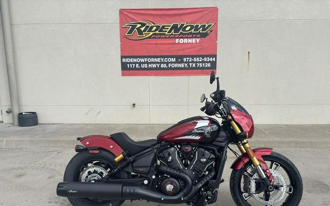 2025 Indian Motorcycle® 101 Scout® Sunset Red Metallic with Graphics