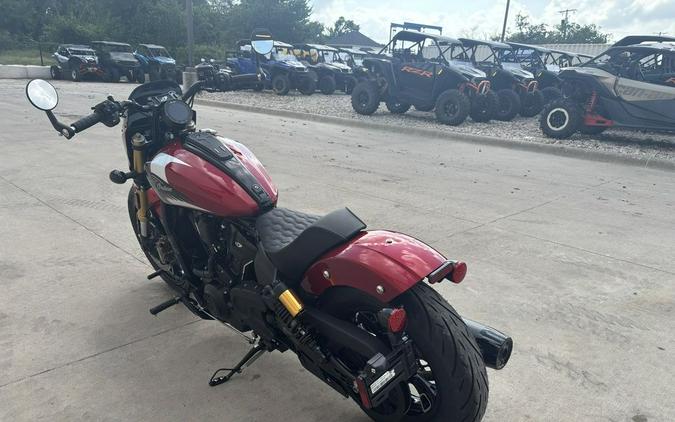 2025 Indian Motorcycle® 101 Scout® Sunset Red Metallic with Graphics