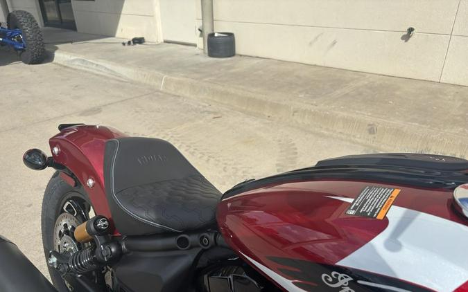 2025 Indian Motorcycle® 101 Scout® Sunset Red Metallic with Graphics