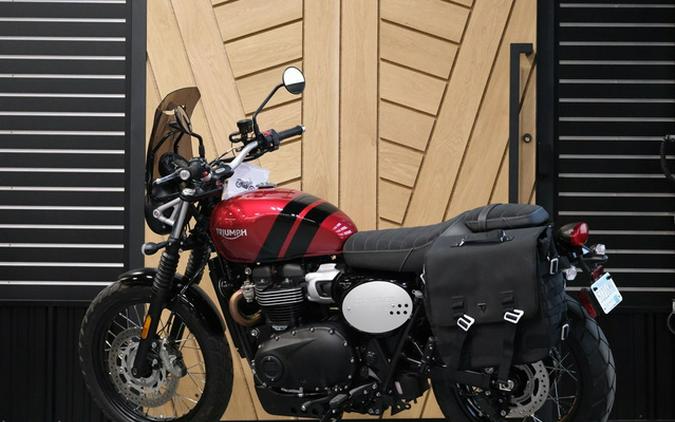 2023 Triumph Scrambler 900 Carnival Red Jet Black