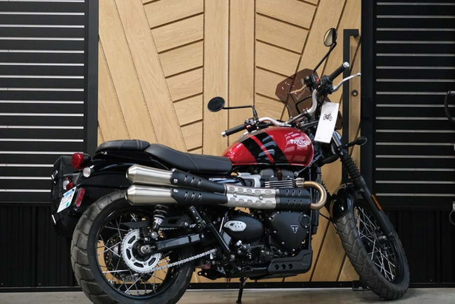 2023 Triumph Scrambler 900 Carnival Red Jet Black