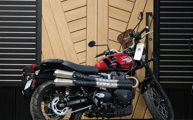 2023 Triumph Scrambler 900 Carnival Red Jet Black