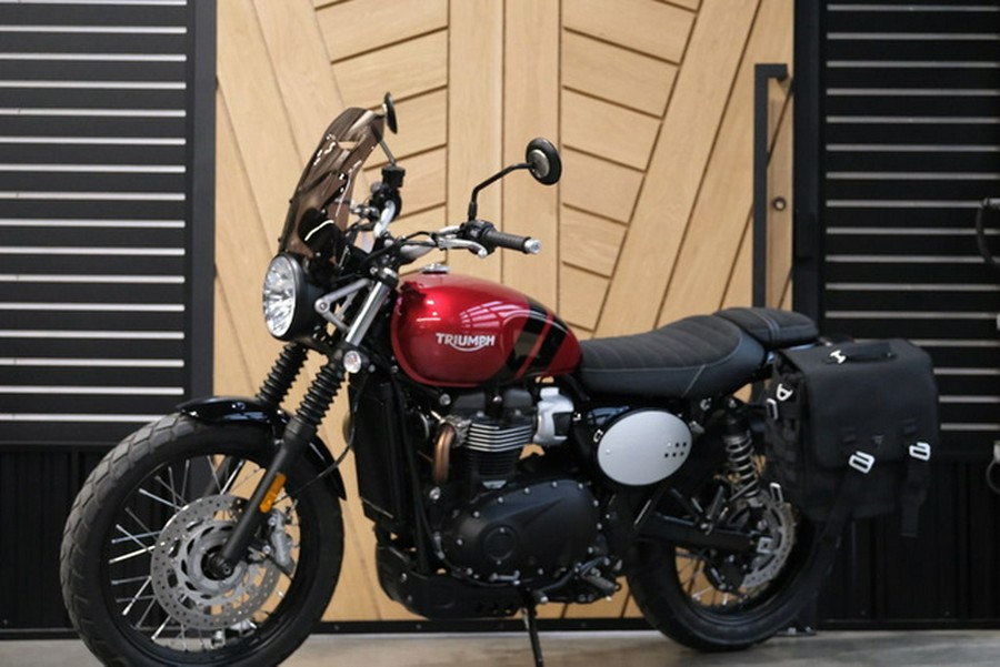 2023 Triumph Scrambler 900 Carnival Red Jet Black