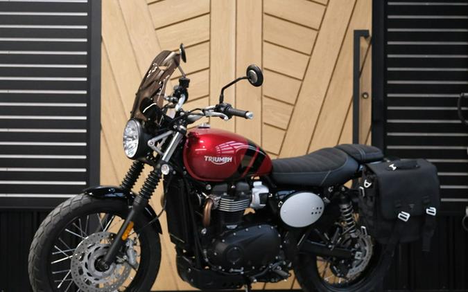 2023 Triumph Scrambler 900 Carnival Red Jet Black