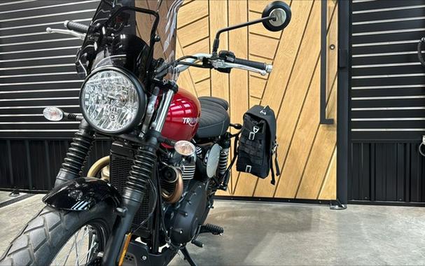 2023 Triumph Scrambler 900 Carnival Red Jet Black