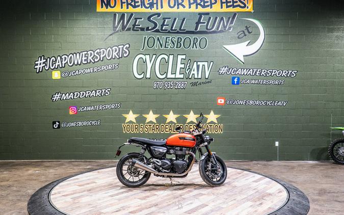 2023 Triumph Speed Twin 1200 Matte Baja Orange