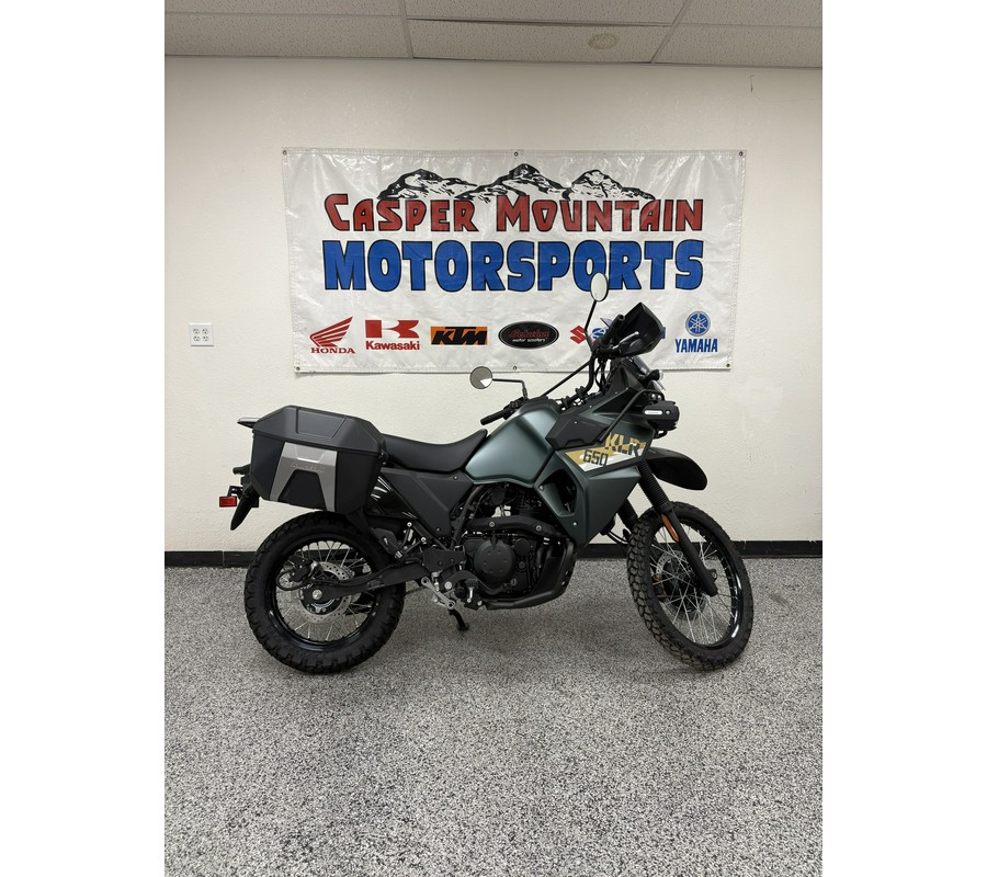 2026 Kawasaki KLR® 650 Adventure ABS Metallic Matte Dark Green - K9605