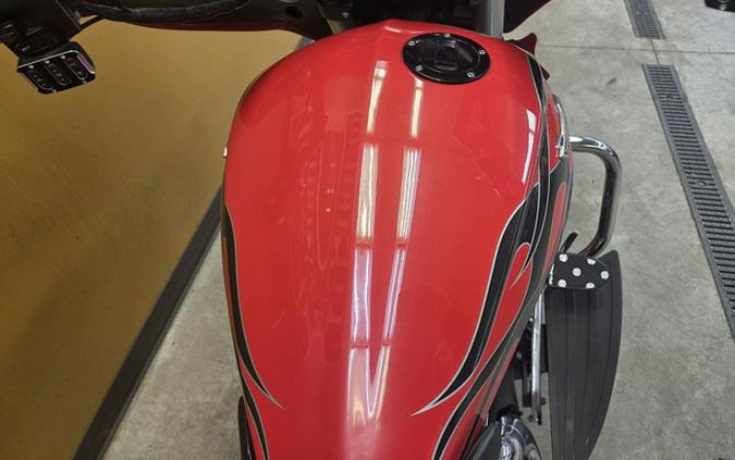 2015 Victory Motorcycles Cross Country Havasu Red with Black Flames Gloss Titanium Metallic