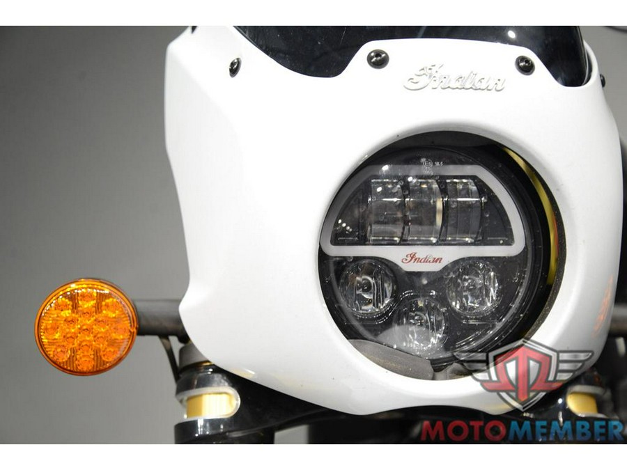 2025 Indian Motorcycle 101 SCOUT Ghost White Metallic with Graphics