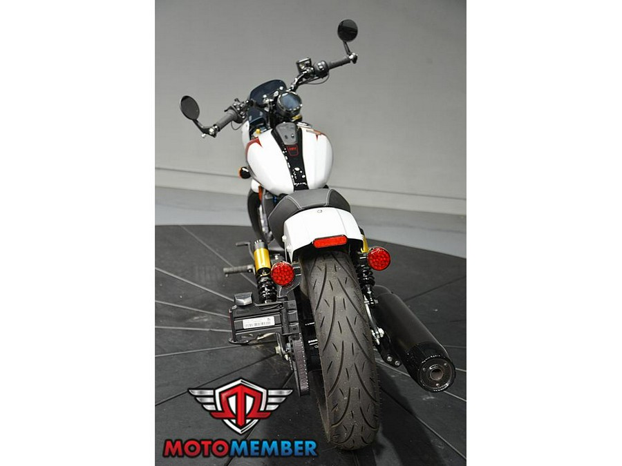 2025 Indian Motorcycle 101 SCOUT Ghost White Metallic with Graphics