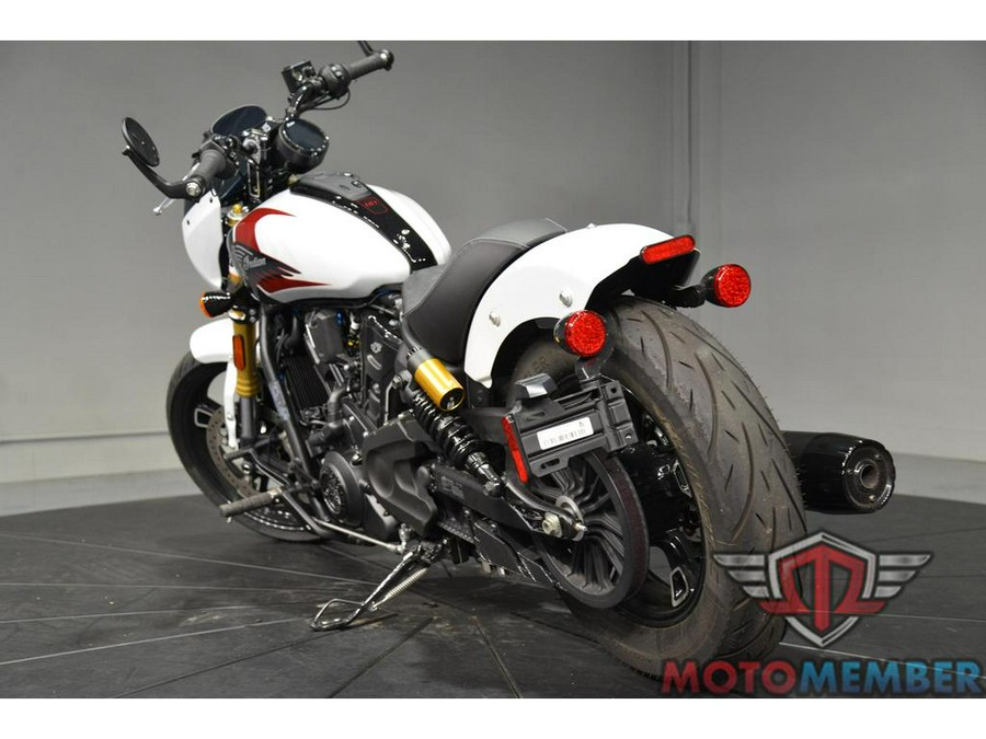 2025 Indian Motorcycle 101 SCOUT Ghost White Metallic with Graphics