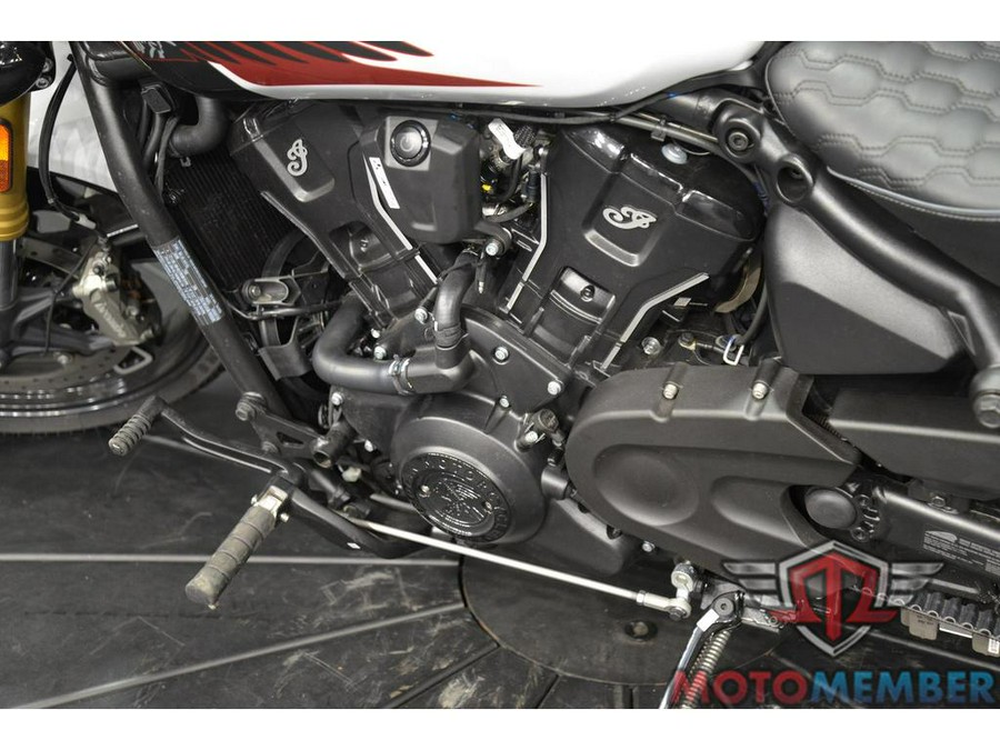 2025 Indian Motorcycle 101 SCOUT Ghost White Metallic with Graphics