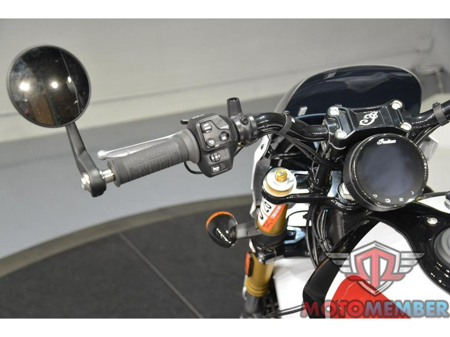 2025 Indian Motorcycle 101 SCOUT Ghost White Metallic with Graphics