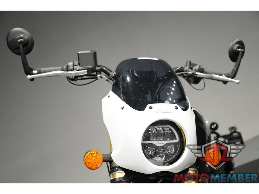 2025 Indian Motorcycle 101 SCOUT Ghost White Metallic with Graphics