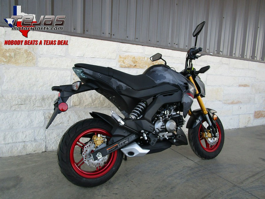 2024 Kawasaki Z125 PRO Cypher Camo Gray Matte/Metallic Matte Car