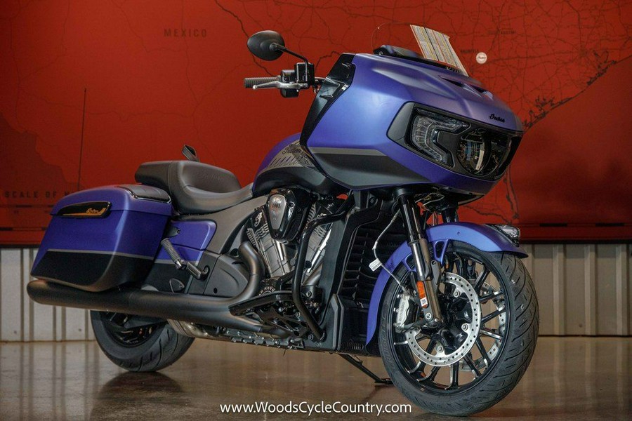 2024 Indian Motorcycle® Challenger® Dark Horse® w/PowerBand Audio Pkg Spirit Blue Smoke