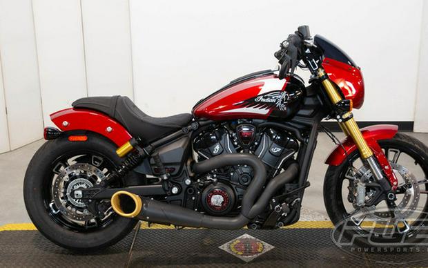 2025 Indian 101 Scout Sunset Red Metallic With Graphics