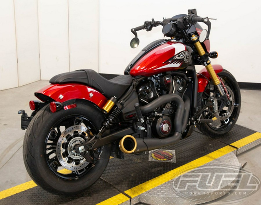 2025 Indian 101 Scout Sunset Red Metallic With Graphics