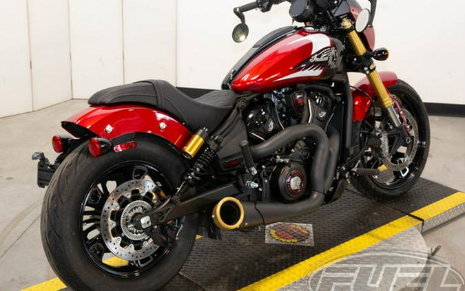 2025 Indian 101 Scout Sunset Red Metallic With Graphics