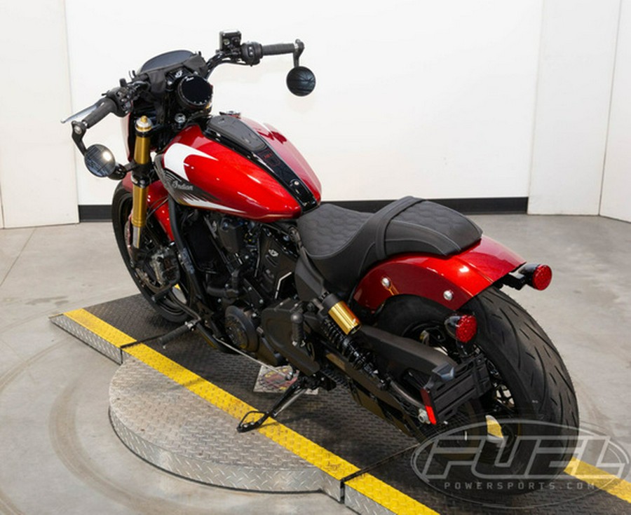 2025 Indian 101 Scout Sunset Red Metallic With Graphics