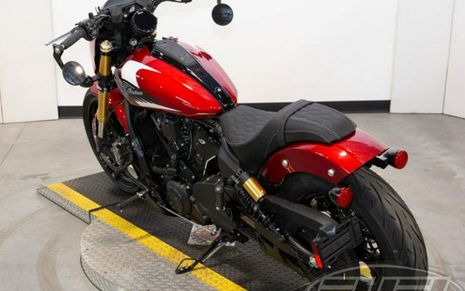 2025 Indian 101 Scout Sunset Red Metallic With Graphics