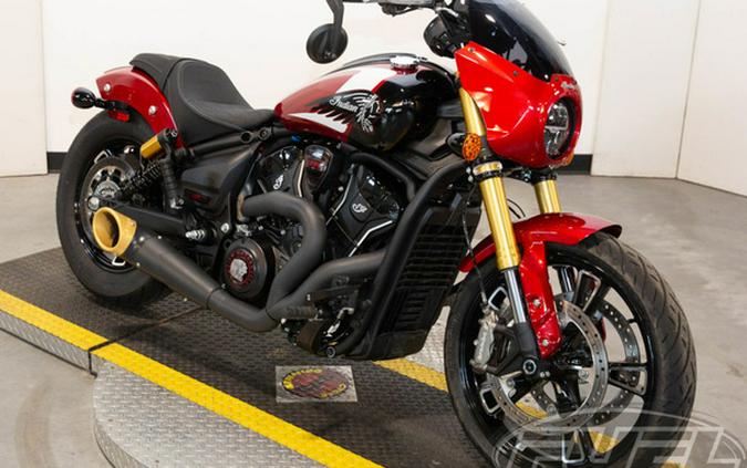 2025 Indian 101 Scout Sunset Red Metallic With Graphics